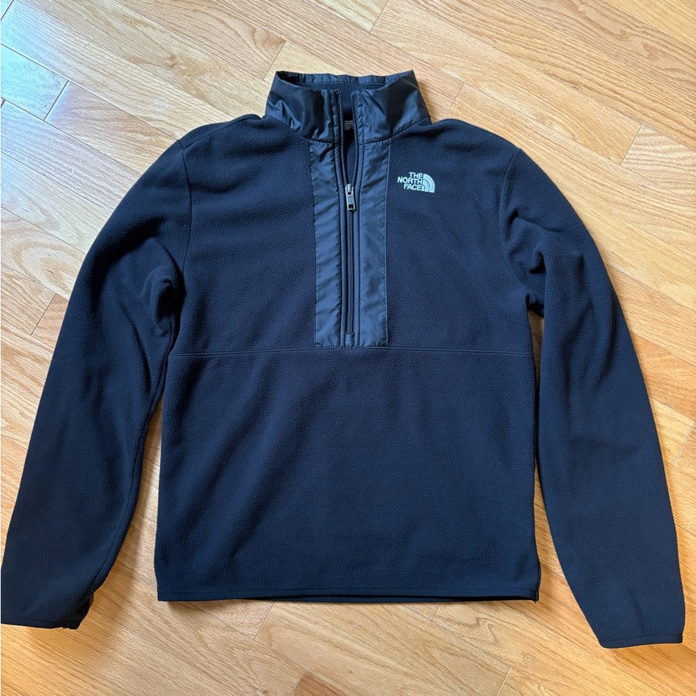 Teen Unisex The North Face Black Quarter -Zip Fleece Jacket